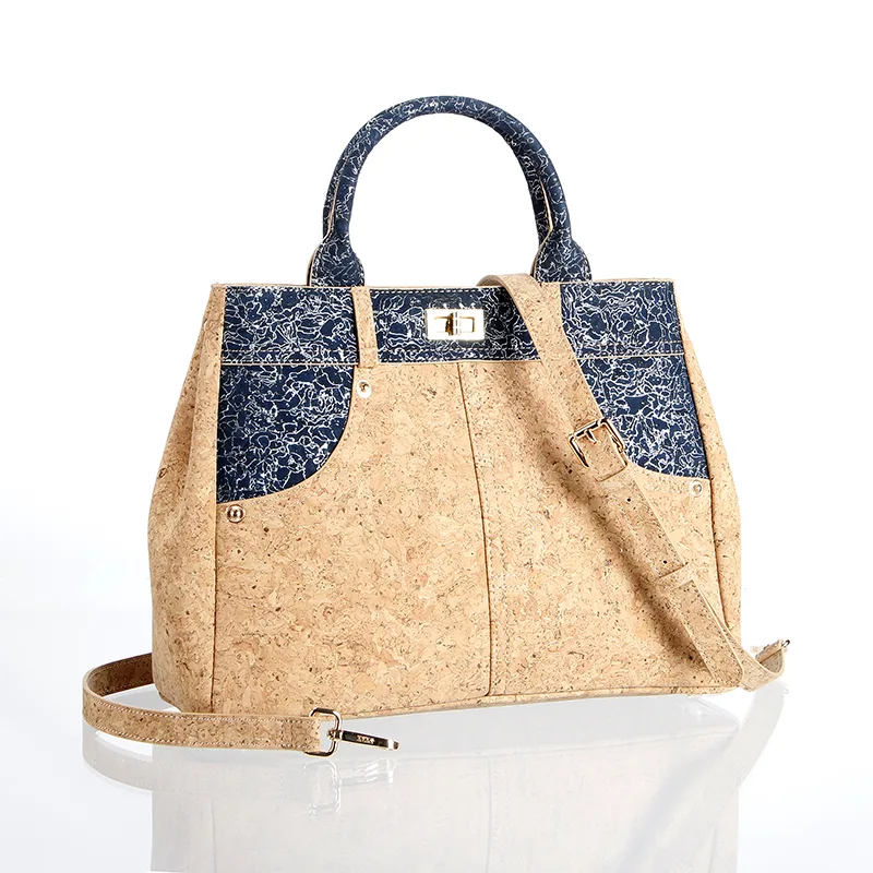 Elegant Cork Tote Bag para sa Babae