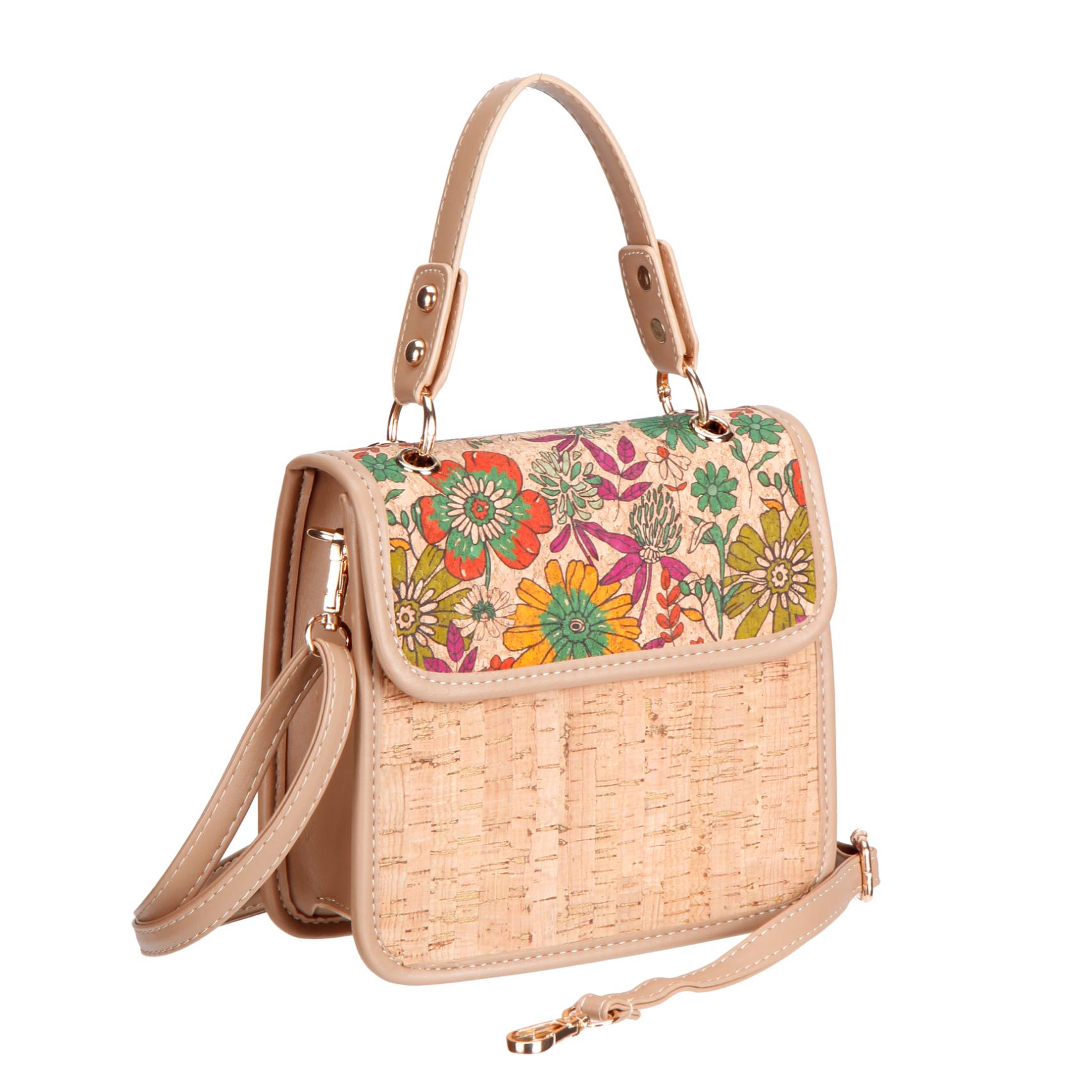 Magaan na Vertical Cork Crossbody Mini Bag